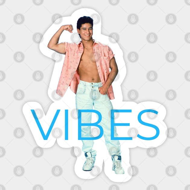 AC Slater - VIBES Sticker by BodinStreet